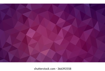 Dark pink polygonal illustration, which consist of triangles. Geometric background in Origami style with gradient. Triangular design for your business.