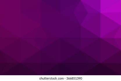 Dark pink polygonal illustration, which consist of triangles. Geometric background in Origami style with gradient. Triangular design for your business.