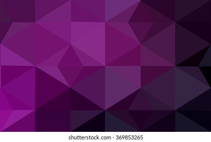 Dark pink polygonal illustration, which consist of triangles. Geometric background in Origami style with gradient. Triangular design for your business.