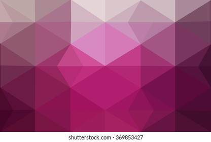 Dark pink polygonal illustration, which consist of triangles. Geometric background in Origami style with gradient. Triangular design for your business.