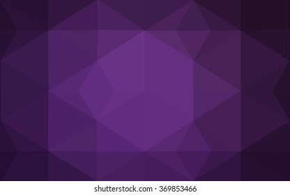 Dark pink polygonal illustration, which consist of triangles. Geometric background in Origami style with gradient. Triangular design for your business.