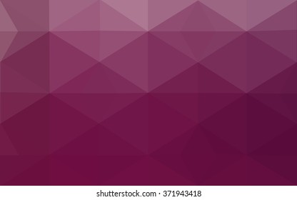 Dark pink polygonal illustration, which consist of triangles. Geometric background in Origami style with gradient. Triangular design for your business.