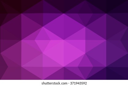 Dark pink polygonal illustration, which consist of triangles. Geometric background in Origami style with gradient. Triangular design for your business.