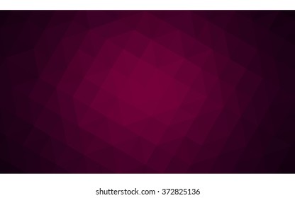 Dark pink polygonal illustration, which consist of triangles. Geometric background in Origami style with gradient. Triangular design for your business.