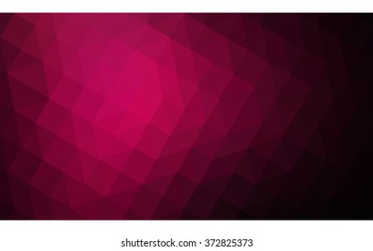 Dark pink polygonal illustration, which consist of triangles. Geometric background in Origami style with gradient. Triangular design for your business.