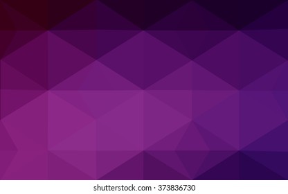 Dark pink polygonal illustration, which consist of triangles. Geometric background in Origami style with gradient. Triangular design for your business.