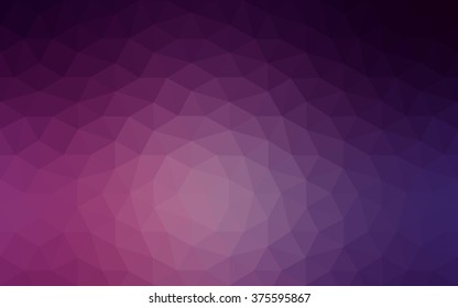 Dark pink polygonal illustration, which consist of triangles. Geometric background in Origami style with gradient. Triangular design for your business.