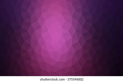 Dark pink polygonal illustration, which consist of triangles. Geometric background in Origami style with gradient. Triangular design for your business.