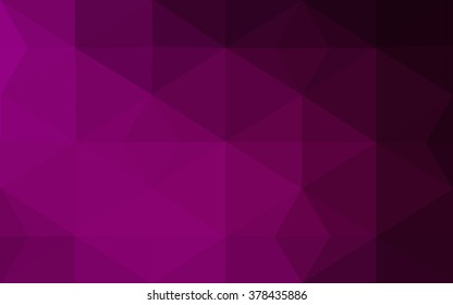 Dark pink polygonal illustration, which consist of triangles. Geometric background in Origami style with gradient. Triangular design for your business.