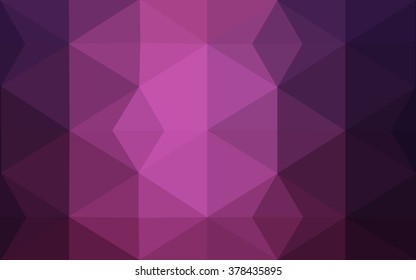 Dark pink polygonal illustration, which consist of triangles. Geometric background in Origami style with gradient. Triangular design for your business.