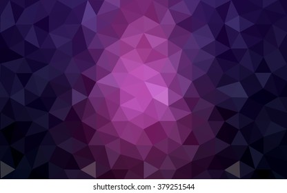 Dark pink polygonal illustration, which consist of triangles. Geometric background in Origami style with gradient. Triangular design for your business.