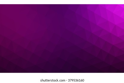 Dark pink polygonal illustration, which consist of triangles. Geometric background in Origami style with gradient. Triangular design for your business.
