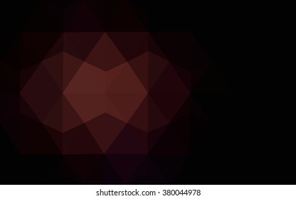 Dark pink polygonal illustration, which consist of triangles. Geometric background in Origami style with gradient. Triangular design for your business.