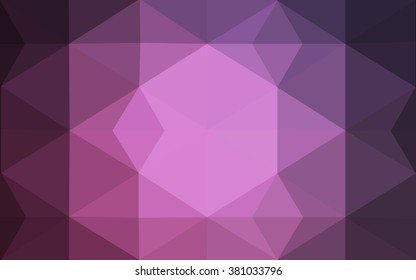 Dark pink polygonal illustration, which consist of triangles. Geometric background in Origami style with gradient. Triangular design for your business.