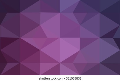 Dark pink polygonal illustration, which consist of triangles. Geometric background in Origami style with gradient. Triangular design for your business.