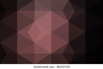 Dark pink polygonal illustration, which consist of triangles. Geometric background in Origami style with gradient. Triangular design for your business.