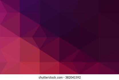 Dark pink polygonal illustration, which consist of triangles. Geometric background in Origami style with gradient. Triangular design for your business.