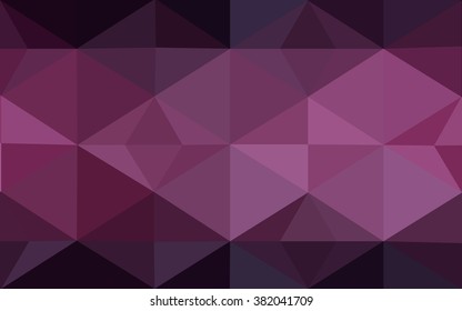 Dark pink polygonal illustration, which consist of triangles. Geometric background in Origami style with gradient. Triangular design for your business.