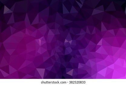 Dark pink polygonal illustration, which consist of triangles. Geometric background in Origami style with gradient. Triangular design for your business.