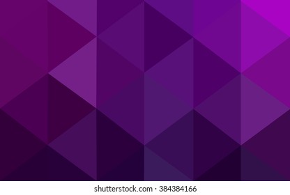 Dark pink polygonal illustration, which consist of triangles. Geometric background in Origami style with gradient. Triangular design for your business.
