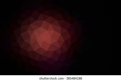 Dark pink polygonal illustration, which consist of triangles. Geometric background in Origami style with gradient. Triangular design for your business.