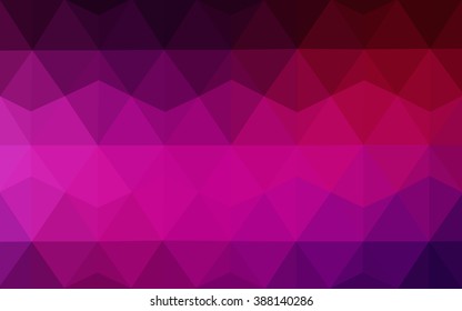 Dark pink polygonal illustration, which consist of triangles. Geometric background in Origami style with gradient. Triangular design for your business.