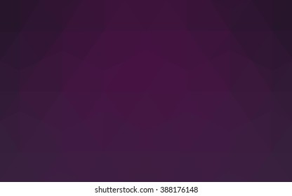 Dark pink polygonal illustration, which consist of triangles. Geometric background in Origami style with gradient. Triangular design for your business.