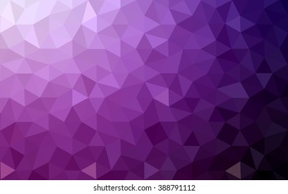 Dark pink polygonal illustration, which consist of triangles. Geometric background in Origami style with gradient. Triangular design for your business.