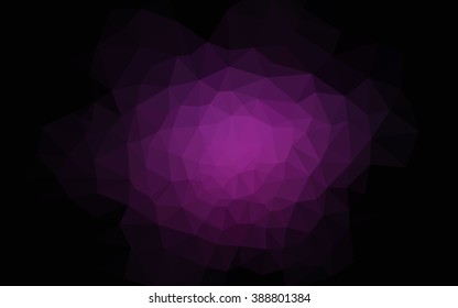 Dark pink polygonal illustration, which consist of triangles. Geometric background in Origami style with gradient. Triangular design for your business.