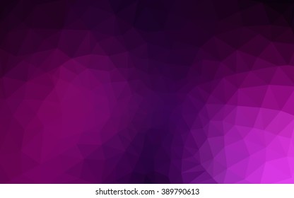 Dark pink polygonal illustration, which consist of triangles. Geometric background in Origami style with gradient. Triangular design for your business.
