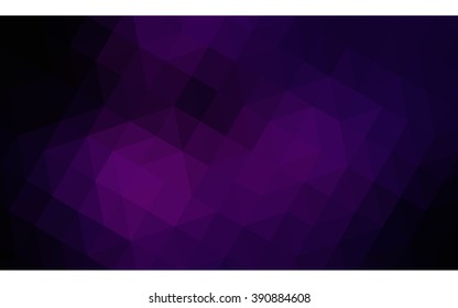 Dark pink polygonal illustration, which consist of triangles. Geometric background in Origami style with gradient. Triangular design for your business.