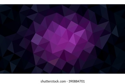 Dark pink polygonal illustration, which consist of triangles. Geometric background in Origami style with gradient. Triangular design for your business.