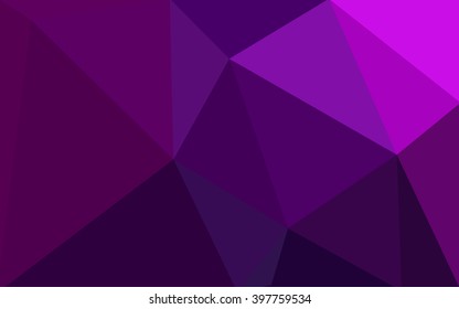 Dark pink polygonal illustration, which consist of triangles. Geometric background in Origami style with gradient. Triangular design for your business.