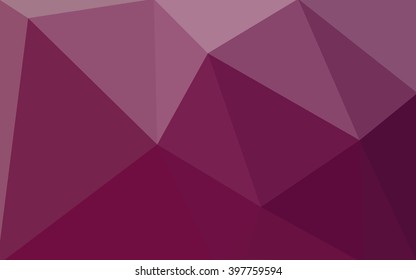 Dark pink polygonal illustration, which consist of triangles. Geometric background in Origami style with gradient. Triangular design for your business.