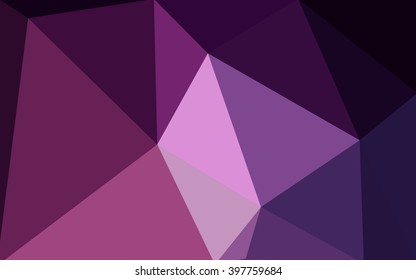 Dark pink polygonal illustration, which consist of triangles. Geometric background in Origami style with gradient. Triangular design for your business.
