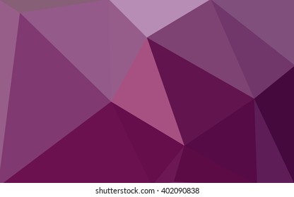 Dark pink polygonal illustration, which consist of triangles. Geometric background in Origami style with gradient. Triangular design for your business.
