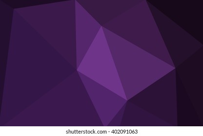 Dark pink polygonal illustration, which consist of triangles. Geometric background in Origami style with gradient. Triangular design for your business.