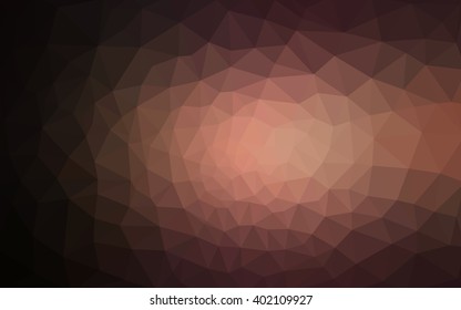 Dark pink polygonal illustration, which consist of triangles. Geometric background in Origami style with gradient. Triangular design for your business.