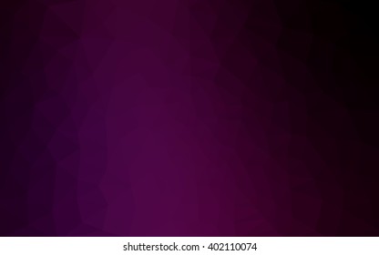 Dark pink polygonal illustration, which consist of triangles. Geometric background in Origami style with gradient. Triangular design for your business.