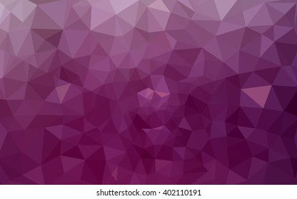 Dark pink polygonal illustration, which consist of triangles. Geometric background in Origami style with gradient. Triangular design for your business.