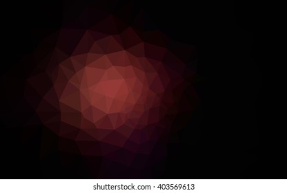 Dark pink polygonal illustration, which consist of triangles. Geometric background in Origami style with gradient. Triangular design for your business.