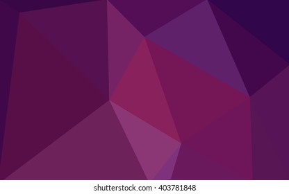 Dark pink polygonal illustration, which consist of triangles. Geometric background in Origami style with gradient. Triangular design for your business.