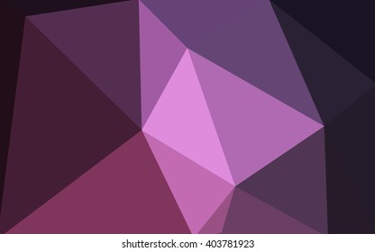 Dark pink polygonal illustration, which consist of triangles. Geometric background in Origami style with gradient. Triangular design for your business.