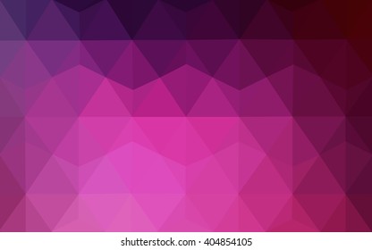 Dark pink polygonal illustration, which consist of triangles. Geometric background in Origami style with gradient. Triangular design for your business.
