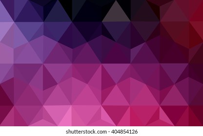 Dark pink polygonal illustration, which consist of triangles. Geometric background in Origami style with gradient. Triangular design for your business.