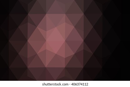Dark pink polygonal illustration, which consist of triangles. Geometric background in Origami style with gradient. Triangular design for your business.