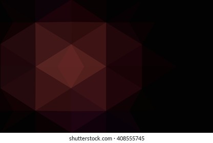 Dark pink polygonal illustration, which consist of triangles. Geometric background in Origami style with gradient. Triangular design for your business.