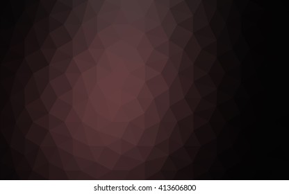 Dark pink polygonal illustration, which consist of triangles. Geometric background in Origami style with gradient. Triangular design for your business.