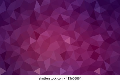 Dark pink polygonal illustration, which consist of triangles. Geometric background in Origami style with gradient. Triangular design for your business.