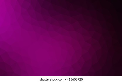 Dark pink polygonal illustration, which consist of triangles. Geometric background in Origami style with gradient. Triangular design for your business.